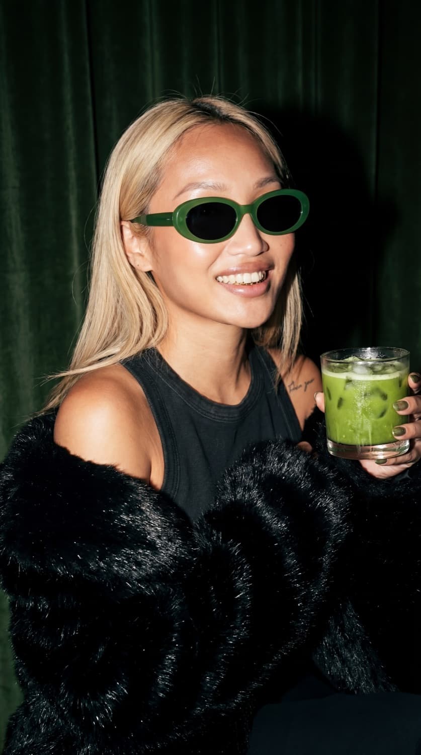 Matcha at the lounge